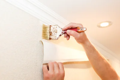 Pose de papier peint à Antigny — revêtements muraux et toiles de verre